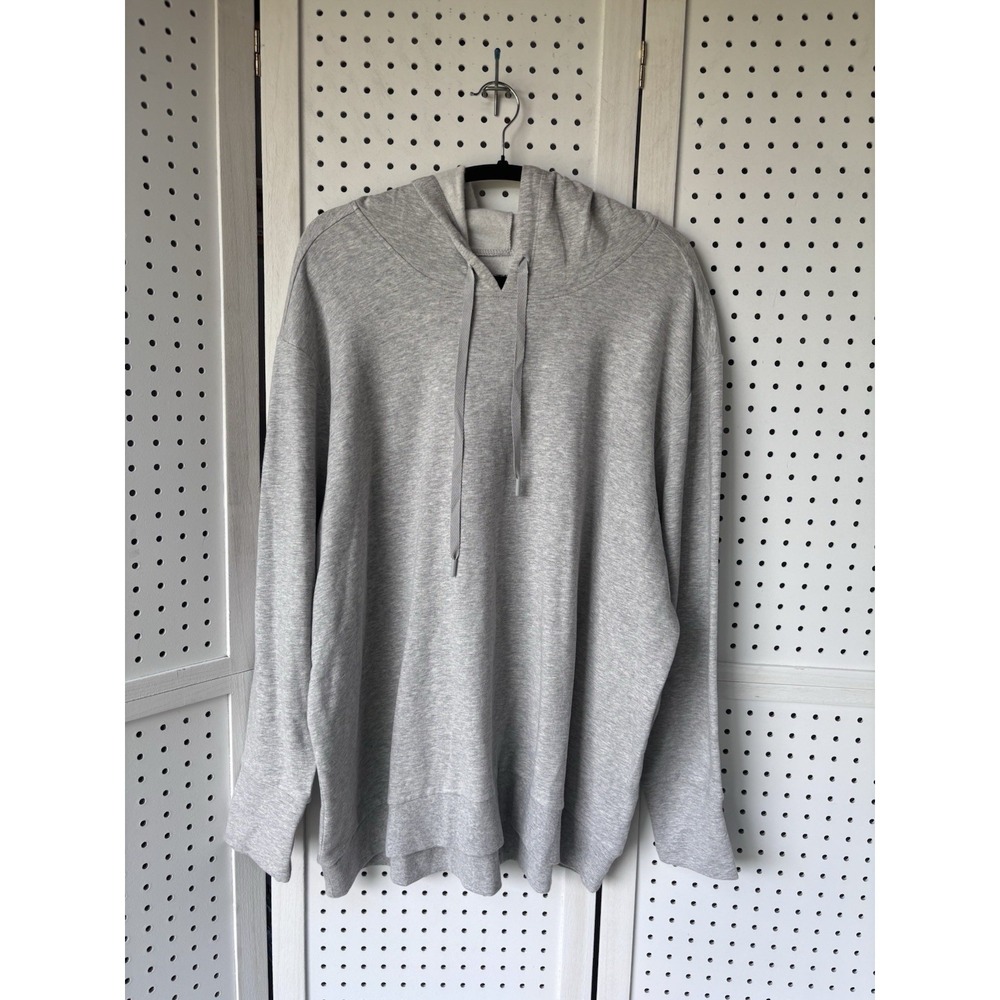 Tru By Torrid Everyday Fleece High Low Active Hoodie Size 1 1X 14-16 Gray NWT
